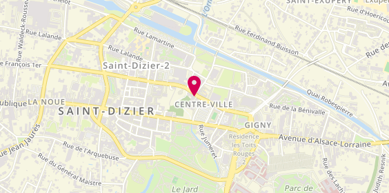 Plan de COUAILLIER Sandrine, 76 Rue du Marechal Lattre de Tassigny, 52100 Saint-Dizier