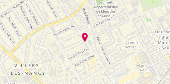 Plan de GUERROUMI Nourredine, 32 Boulevard de Baudricourt, 54600 Villers-lès-Nancy