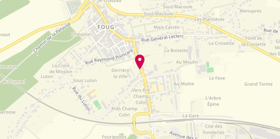 Plan de BOURRET Gilles, 28 Rue General de Gaulle, 54570 Foug