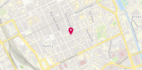 Plan de JULHIEN COSTER Charlotte, 28 Rue Saint Nicolas, 54000 Nancy