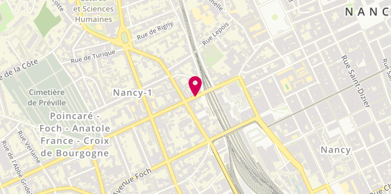 Plan de BARONE Serge, 17 Rue Raymond Poincaré, 54000 Nancy