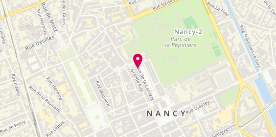 Plan de FAVE LESAGE François, 45 Place de la Carrière, 54000 Nancy