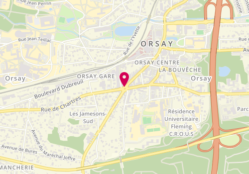 Plan de NAVAS Oriana, 8 Place de la Republique, 91400 Orsay