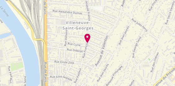 Plan de BOKOBZA Joseph, 34 Rue Francis Martin, 94190 Villeneuve-Saint-Georges