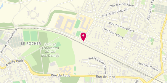 Plan de Cabinet du Docteur Fejes Raluy Imola, 9 Rue Georges Clemenceau, 77220 Tournan-en-Brie