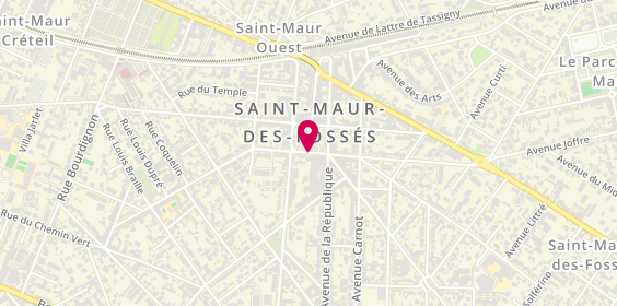 Plan de SILVA Margaux, 60 Avenue Diderot, 94100 Saint-Maur-des-Fossés