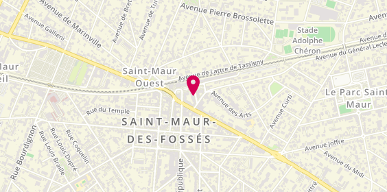 Plan de AUBRY DAMON Olivier, 3 Avenue Léopold Sedar Senghor, 94100 Saint-Maur-des-Fossés