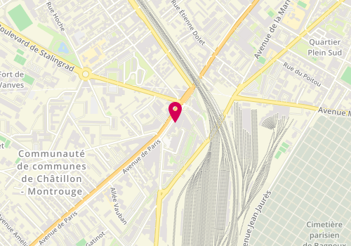 Plan de SANTOLINI Caroline, 184 Avenue de Paris, 92320 Châtillon