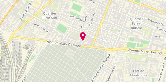 Plan de DIAZ-AGUADO GULLON Maria, 53 Rue Fenelon, 92120 Montrouge
