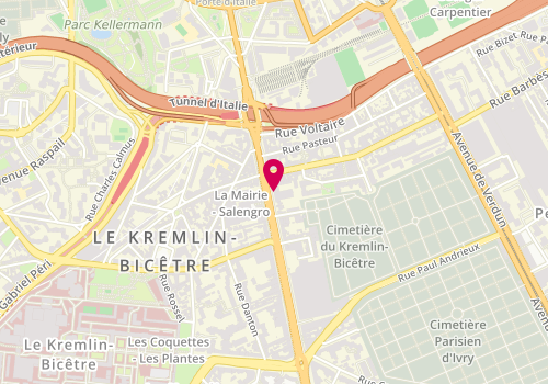 Plan de KASSOURI Camélia, 27 Avenue de Fontainebleau, 94270 Le Kremlin-Bicêtre