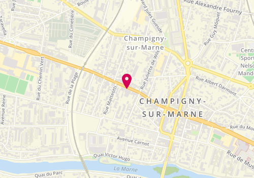 Plan de VEDRENNE Céline, 52 Rue Jean Jaures, 94500 Champigny-sur-Marne