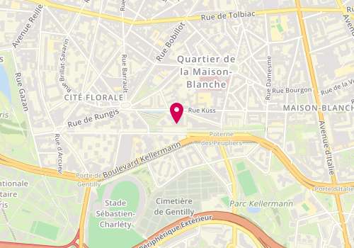 Plan de RUBINSTEIN Nicolas, 8 Rue Augustin Mouchot, 75013 Paris