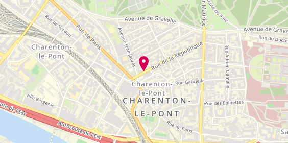 Plan de TOURNIAIRE Olivier, 3 Rue de la Republique, 94220 Charenton-le-Pont