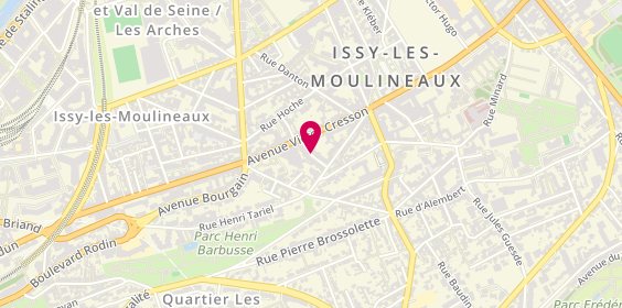 Plan de DANNHAUER LEPETIT Alexandra, 5 Rue Edouard Branly, 92130 Issy-les-Moulineaux