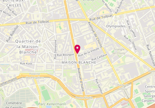Plan de CARBONNIE Christian, 103 Avenue d'Italie, 75013 Paris