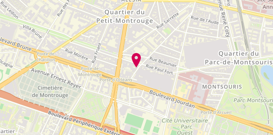 Plan de BERNELLE Patrick, 68 Rue du Pere Corentin, 75014 Paris