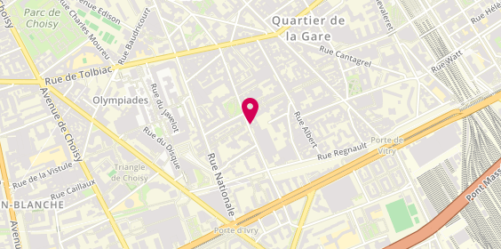 Plan de HUYNH Charles, 38 Rue du Château des Rentiers, 75013 Paris