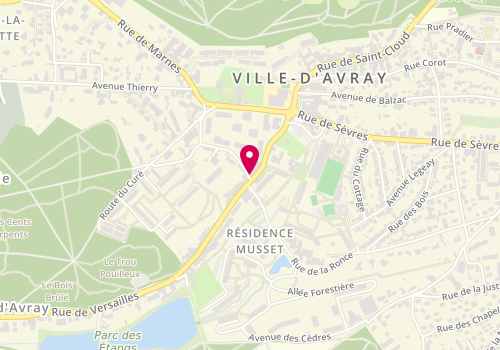 Plan de GORWOOD Jeannine, 2 Rue Grange Fontenelle, 92410 Ville-d'Avray