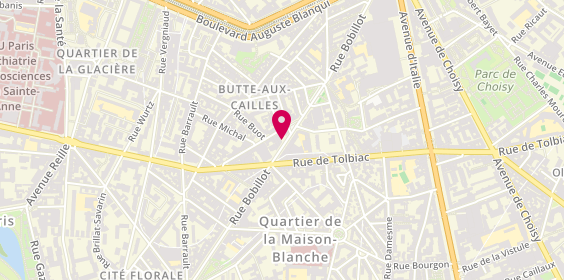 Plan de OLIVIE Jacques, 48 Bis Rue Bobillot, 75013 Paris