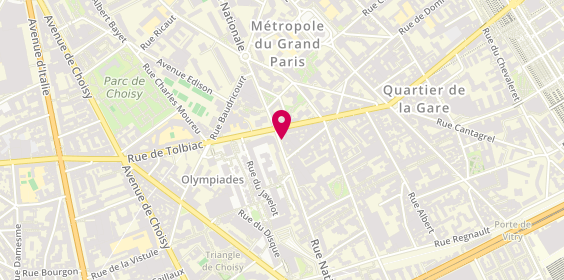 Plan de BOUALLAG Jouhaina, 80 Rue Nationale, 75013 Paris