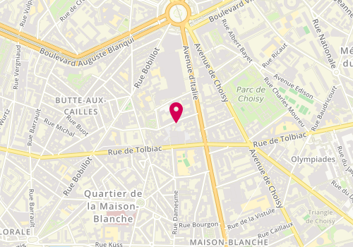 Plan de LIPPERA ARRIUDARRE Sylvie, 21 Rue du Moulinet, 75013 Paris