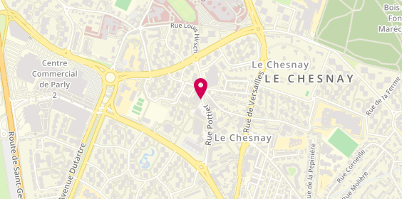 Plan de BOUCHER FISCHER Isabelle, 15 Rue Pottier, 78150 Le Chesnay-Rocquencourt