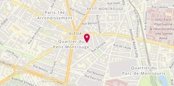 Plan de SAIZOU Hoel Anne Valérie, 11 Rue Marguerin, 75014 Paris