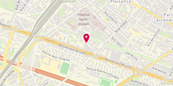 Plan de SAADOUN Jean Jacques, 8 Rue des Mariniers, 75014 Paris