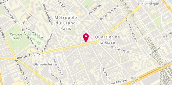 Plan de BISMUTH Jean Luc, 54 Rue de Tolbiac, 75013 Paris