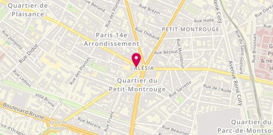 Plan de GHAFARI Giorgio, 91 Rue d'Alésia, 75014 Paris