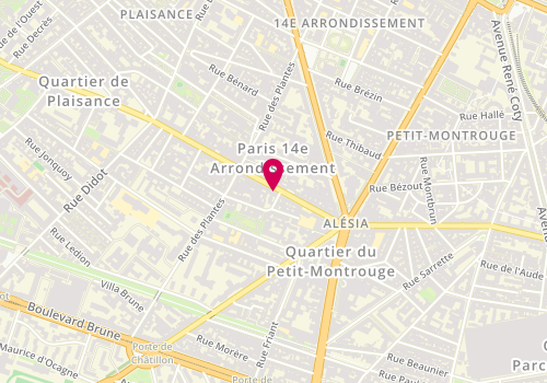 Plan de NAHMANI KOSKAS Joëlle, 113 Rue d'Alésia, 75014 Paris