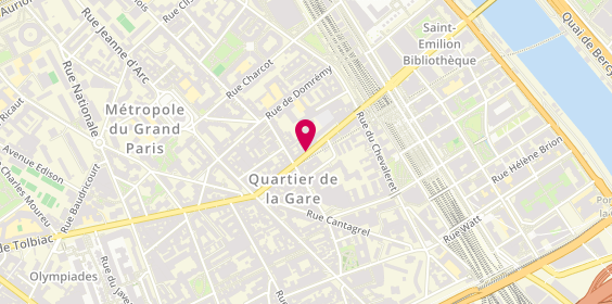 Plan de COVA JEAN GUILLAUME, 28 Rue de Tolbiac, 75013 Paris