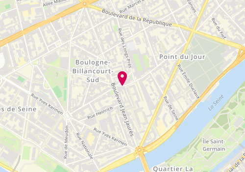 Plan de ISNARD Claude, 107 Rue du Point du Jour, 92100 Boulogne-Billancourt
