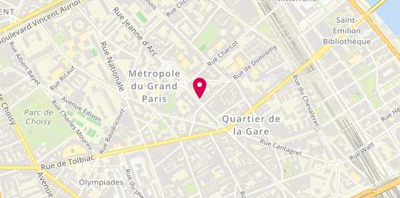 Plan de AYONGO Alexia, 4 Rue Jeanne d'Arc, 75013 Paris