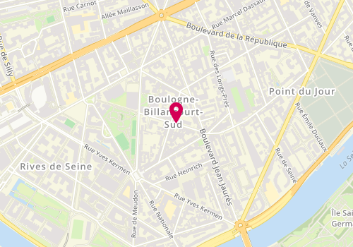 Plan de MALINGE Anne, 12 Bis Rue d'Issy, 92100 Boulogne-Billancourt