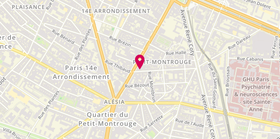 Plan de FAKIR Clémence, 60 Rue Rémy Dumoncel, 75014 Paris