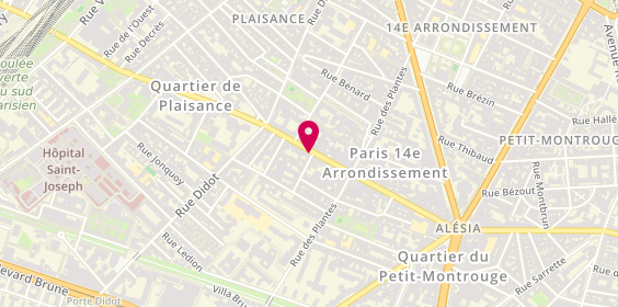 Plan de HENINGER Emmanuelle, 141 Bis Rue d'Alésia, 75014 Paris