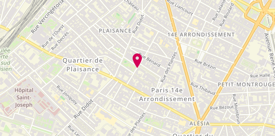 Plan de GUERROUDJ Yasmine, 41 Rue Hippolyte Maindron, 75014 Paris