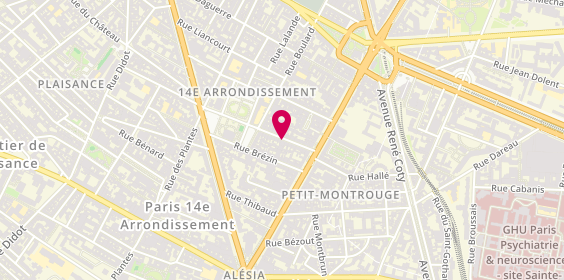 Plan de BILLEY ROSENBAUM Florence, 13 Rue Mouton Duvernet, 75014 Paris
