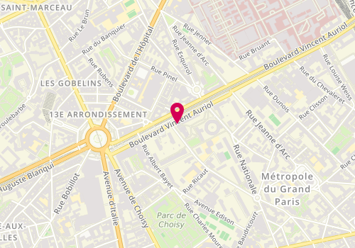 Plan de AURELL Maria, 169 Bis Boulevard Vinvent Auriol, 75013 Paris