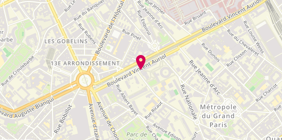 Plan de DHERBECOURT Annabelle, 169 Bis Boulevard Vinvent Auriol, 75013 Paris