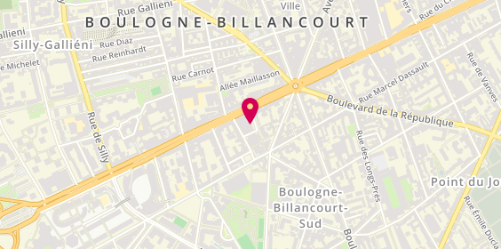 Plan de COHN Valérie, 3 Avenue Desfeux, 92100 Boulogne-Billancourt