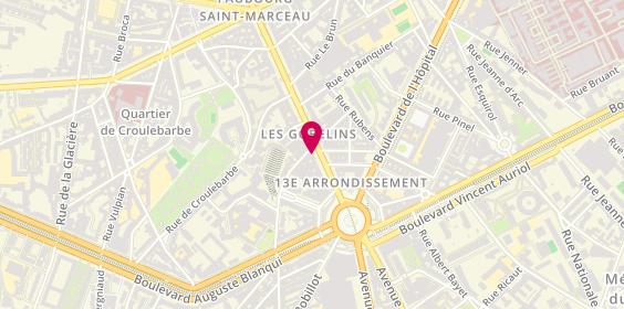 Plan de BELLAKHDAR Fadel, 64 Avenue des Gobelins, 75013 Paris