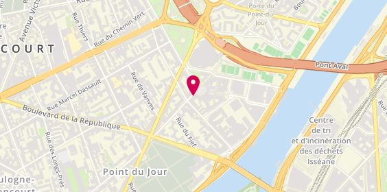 Plan de ADDI Laurence, 47 Rue du Point du Jour, 92100 Boulogne-Billancourt
