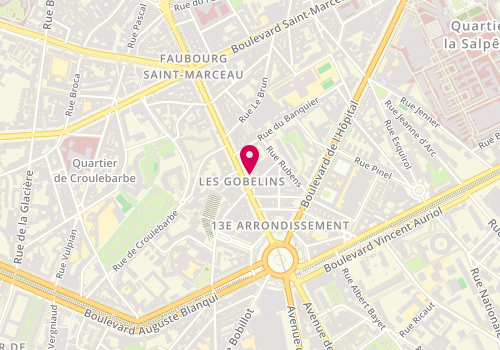 Plan de PASSERINI Nathalie, 67 Avenue des Gobelins, 75013 Paris