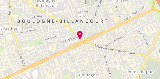 Plan de BOCCARA LELLOUCHE Annie, 3 Avenue André Morizet, 92100 Boulogne-Billancourt