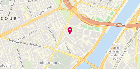 Plan de NATAF Yvon, 38 Rue du Point du Jour, 92100 Boulogne-Billancourt