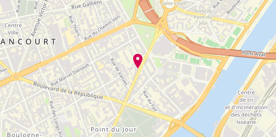 Plan de GIAOUI Philippe, 93 Avenue Pierre Grenier, 92100 Boulogne-Billancourt