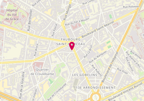 Plan de GALLALA Mariem, 30 Avenue des Gobelins, 75013 Paris