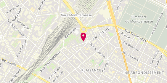 Plan de DETURMENY Arnaud, 3 Place de Seoul, 75014 Paris